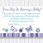 Lavender Butterfly Garden How Big Is Mommys Belly Baby Shower Game #A218