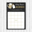 BaByQ Baby Is Brewing BBQ Printable Baby Shower Bingo Cards #A371