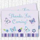 Lavender Butterfly Garden Party Favor Thank You Tags #A218