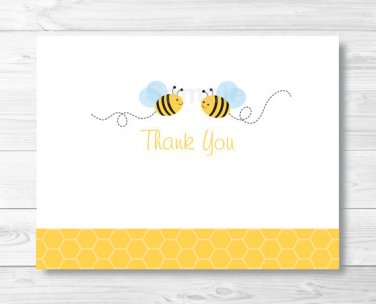 Bumble Bee Thank You Card Printable #A134
