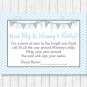 Blue Chevron How Big Is Mommys Belly Baby Shower Game #A260