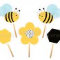 Bumble Bee Party Cutouts Decorations Printable #A134