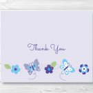 Lavender Butterfly Garden Thank You Card Printable #A218