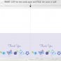 Lavender Butterfly Garden Thank You Card Printable #A218
