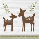 Baby Deer Party Cutouts Decorations Printable #A131