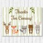 Woodland Animals Party Favor Thank You Tags #A191