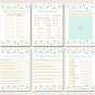 Twinkle Little Star Mint Green Gold Baby Shower Games Pack - 8 Printable Games #A381