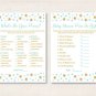 Twinkle Little Star Mint Green Gold Baby Shower Games Pack - 8 Printable Games #A381