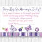 Pink & Purple Butterfly How Big Is Mommys Belly Baby Shower Game #A220