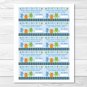 Baby Monsters Printable Baby Shower Diaper Raffle Tickets #A124