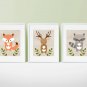 Woodland Forest Animals Gender Neutral Printable Nursery Wall Art #A191