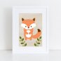 Woodland Forest Animals Gender Neutral Printable Nursery Wall Art #A191