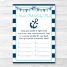 Nautical Anchor Name That Baby Food Baby Shower Game Printable #A222