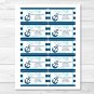 Nautical Anchor Printable Baby Shower Diaper Raffle Tickets #A222