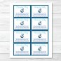 Nautical Anchor Printable Baby Shower Book Request Cards #A222