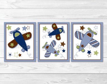 Airplane Little Aviator Printable Nursery Wall Art #A155