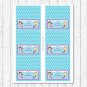 Mermaid Pool Party Buffet Tent Cards & Place Cards Editable PDF #A363