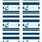 Nautical Anchor Buffet Tent Cards & Place Cards Editable PDF #A222