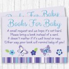 Lavender Butterfly Garden Printable Baby Shower Book Request Cards #A218
