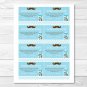 Mustache Little Man Printable Baby Shower "Guess How Many?" Game Cards #A376