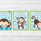 Pop Monkey Kids Bathroom Wash Hands Brush Teeth Printable Bathroom Wall Art #A175