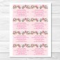 Sweet Baby Owl Pink Love Birds Printable Baby Shower Book Request Cards #A253