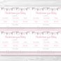 Modern Pink Chevron Baby Shower Baby Predictions Game Cards Printable #A127