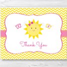 You Are My Sunshine Birthday Thank You Card Printable #A261