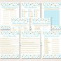 Twinkle Star Blue & Gold Glitter Baby Shower Games Pack - 8 Printable Games #A391