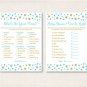 Twinkle Star Blue & Gold Glitter Baby Shower Games Pack - 8 Printable Games #A391