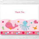 Pink Under The Sea Thank You Card Printable #A262