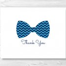 Chevron Bow Tie Thank You Card Printable #A369