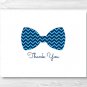Chevron Bow Tie Thank You Card Printable #A369