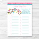 Pink Woodland Owl Baby Shower Baby ABCs Game Printable #A162