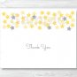 Twinkle Little Star Yellow & Grey Thank You Card Printable #A393
