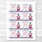 Nautical Crab Baby Shower "Guess How Many?" Game Cards #A182