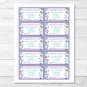 Butterfly Paradise Lavender Printable Baby Shower Diaper Raffle Tickets #A231