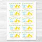 Little Rubber Duck Printable Baby Shower Diaper Raffle Tickets #A367