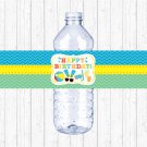 Boys Pool Party Printable Water Bottle Labels #A343