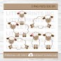 Sweet Little Pink Lambs Clipart #A149