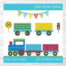 Choo Choo Train Colorful Train Clipart #A238