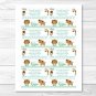 Baby Safari Animals Gender Neutral Printable Baby Shower Book Request Cards #A404