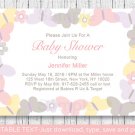 Mod Pastel Butterflies Printable Baby Shower Invitation Editable PDF #A405