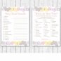 Mod Pastel Butterflies Baby Shower Games Pack - 8 Printable Games #A405