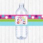 Girls Pool Party Printable Water Bottle Labels #A349