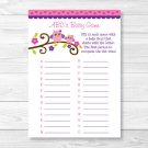 Girl Owl Blossom Pink & Purple Baby Shower Baby ABCs Game Printable #A133
