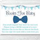 Little Man Chevron Bow Tie Printable Baby Shower Book Request Cards #A369