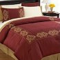 8PC ATRIUM EMBROIDERED COMFORTER SET/BIAB SZ QUEEN