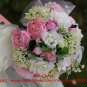 High simulation silk flower,custom wedding bouquets,custom bride hold flowers,20x25cm,free shipping