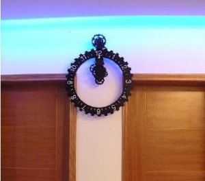 Novelty black and gray gear wall clock,gear clock,wall clock,table clock,desk clock,home decor